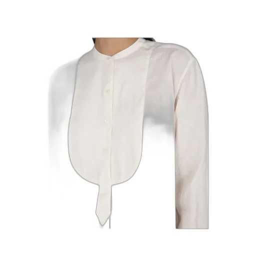 Collarless Buttoned Shirt
