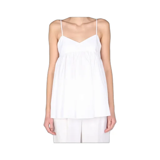Ruffle Detailed V-Neck Top