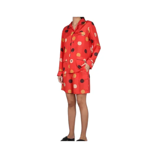 Polka-Dot Printed Buttoned Shirt