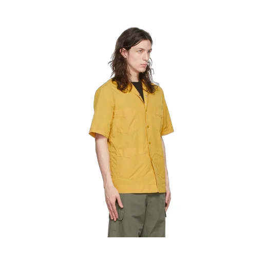 Logo Lapel Short-Sleeved Casual Jacket