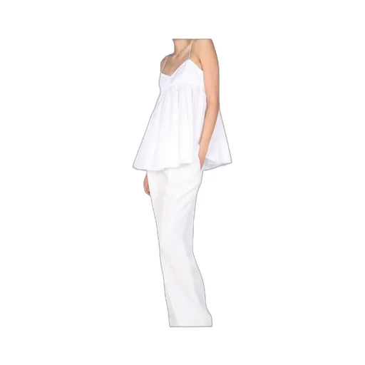 Ruffle Detailed V-Neck Top