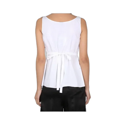 Tied-Waist Sleeveless Top
