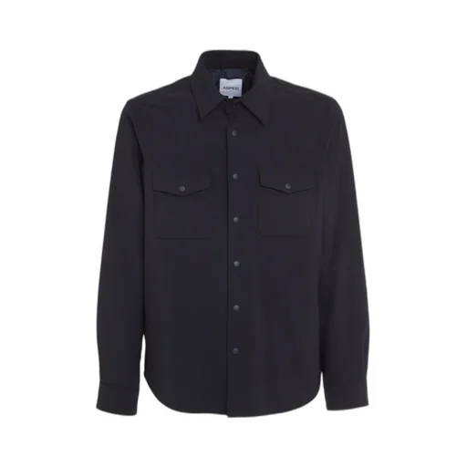 Flannel Curved Hem Shirt Jacket