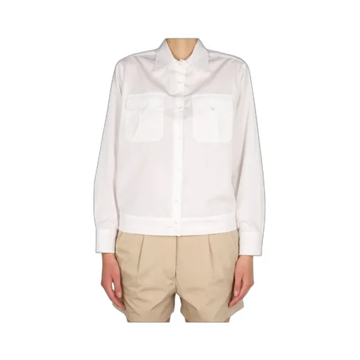 Pointed-Collar Buttoned Shirt