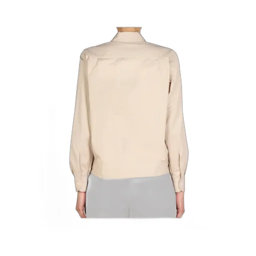 Pointed-Collar Buttoned Shirt