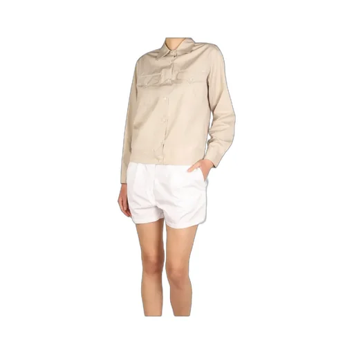 Pointed-Collar Buttoned Shirt