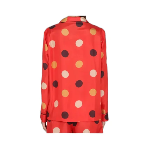 Polka-Dot Printed Buttoned Shirt