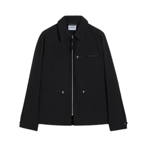 Zip-Up Shirt Jacket