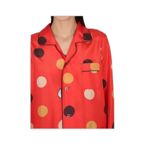 Polka-Dot Printed Buttoned Shirt