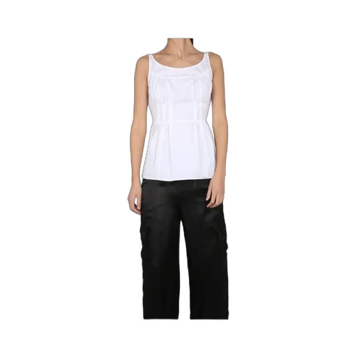 Tied-Waist Sleeveless Top