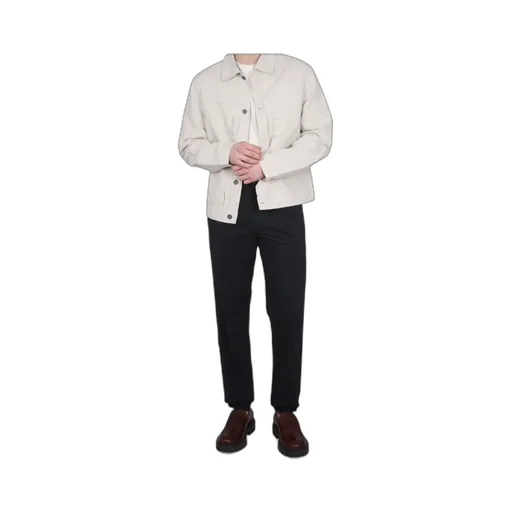 Straight-Leg Drawstring Chino Trousers