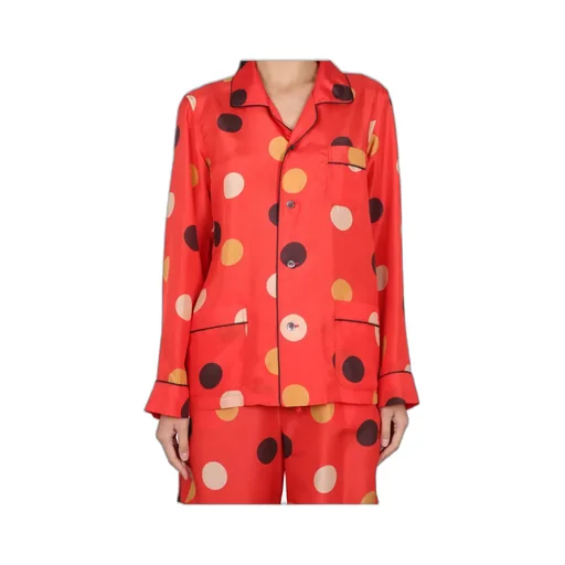 Polka-Dot Printed Buttoned Shirt