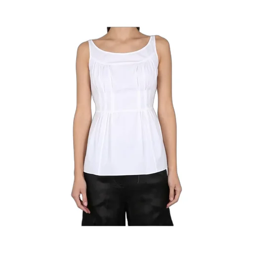 Tied-Waist Sleeveless Top