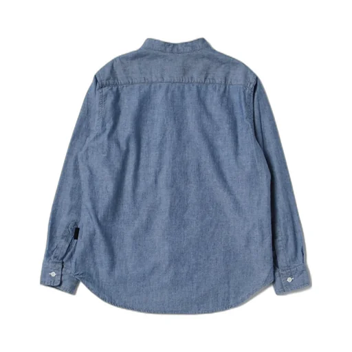 Button-Up Collarless Shirt