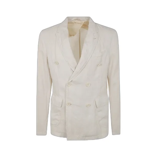 Peak-Lapels Double-Breasted Blazer