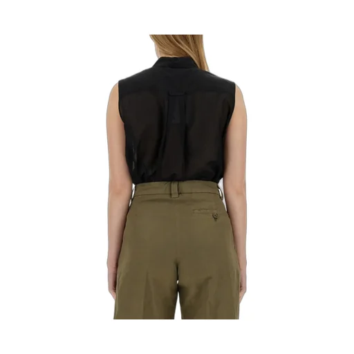 Sleeveless Blend Shirt