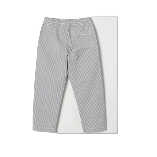 Striped Straight-Leg Trousers
