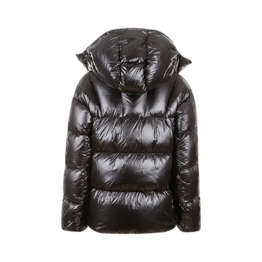 Long-Sleeved Quilted Down Jacket