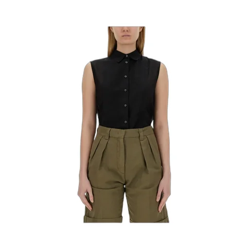 Sleeveless Blend Shirt