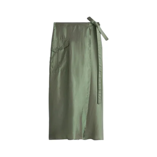 Wrap Midi Skirt