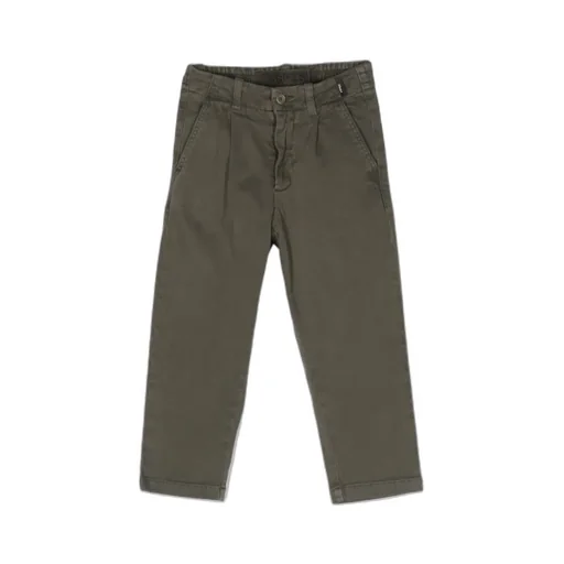 Gabardine Straight Leg Stretched Trousers