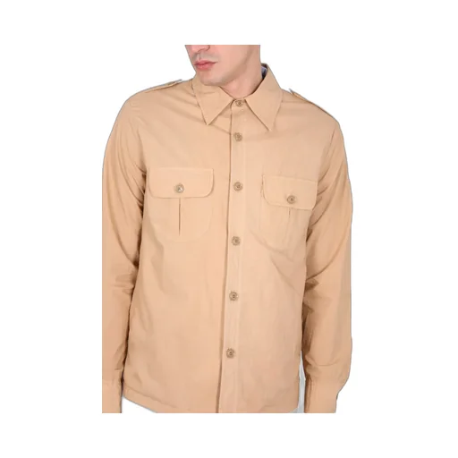 Pointed-Collared Buttoned Shirt