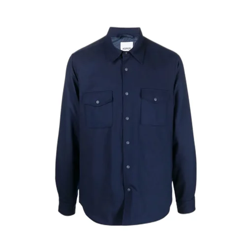 Press-Stud Fastened Long-Sleeved Shirt