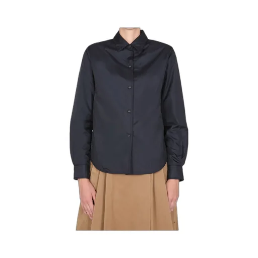 Buttoned Padded Shirt Jacket