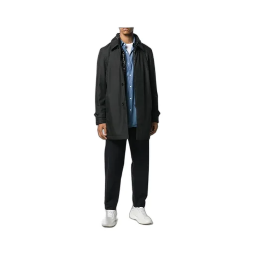 Buttoned Long-Sleeved Denim Shirt