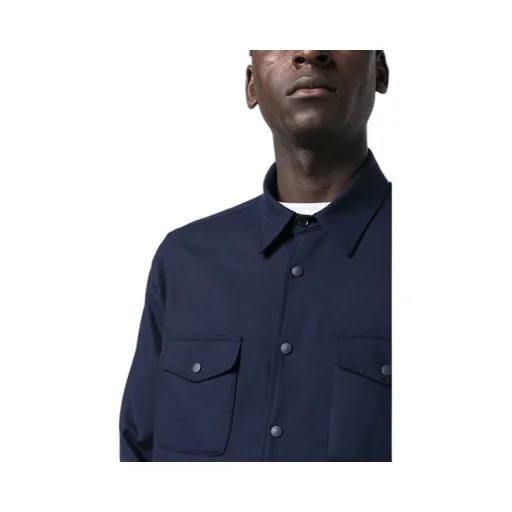 Press-Stud Fastened Long-Sleeved Shirt
