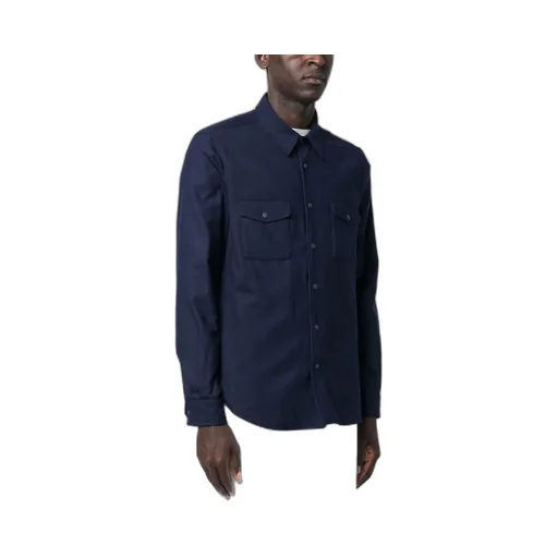 Press-Stud Fastened Long-Sleeved Shirt