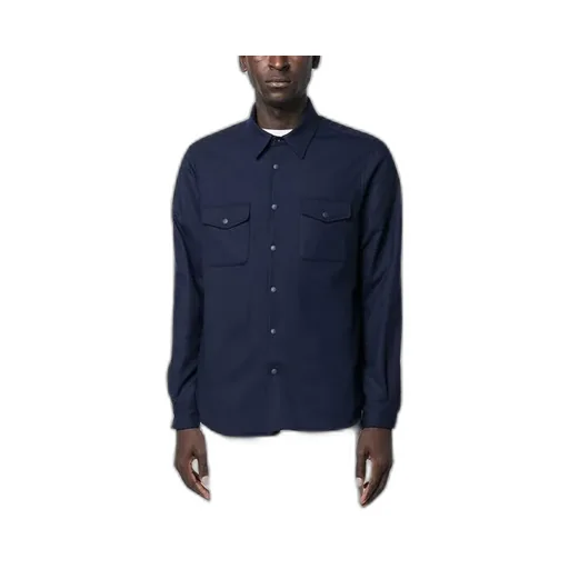 Press-Stud Fastened Long-Sleeved Shirt