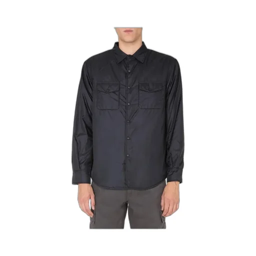 Patch Pocketed Buttoned Overshirt