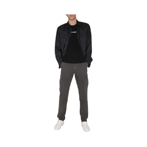 Patch Pocketed Buttoned Overshirt