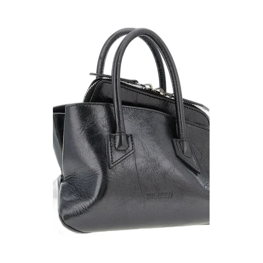 Mini La Passeggiata Embossed-Logo Tote Bag