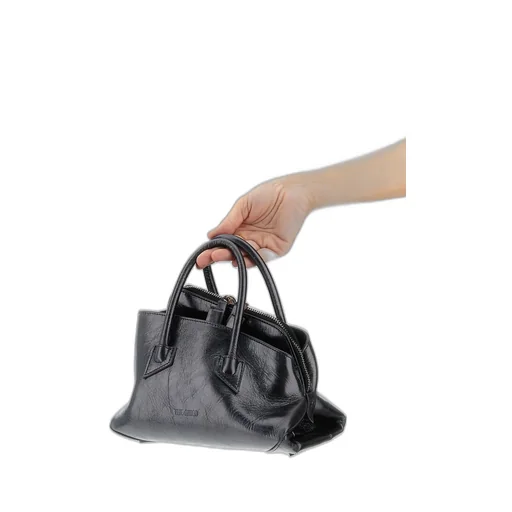 Mini La Passeggiata Embossed-Logo Tote Bag