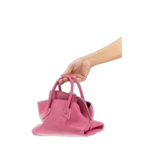 Mini La Passeggiata Snake-Print Tote Bag