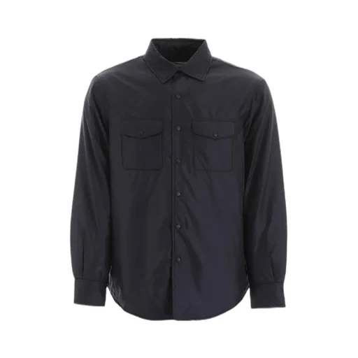 Chest-Pocketed Buttoned Shirt Jacket