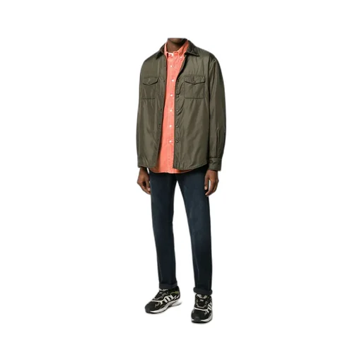 Buttoned Utility Shirt Jacket