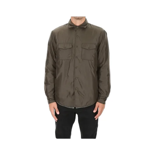 Buttoned Utility Shirt Jacket