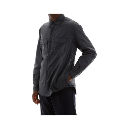 Chest-Pocketed Buttoned Shirt Jacket