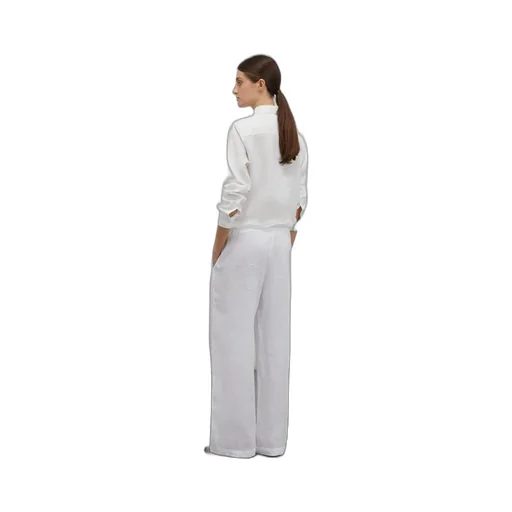 Pleated Wide-Leg Trousers