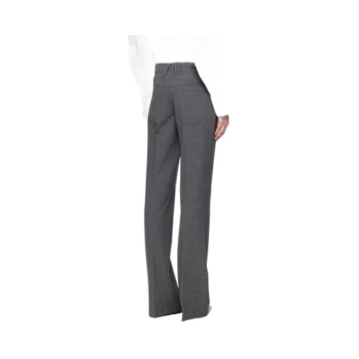 Button-Fastening Trousers