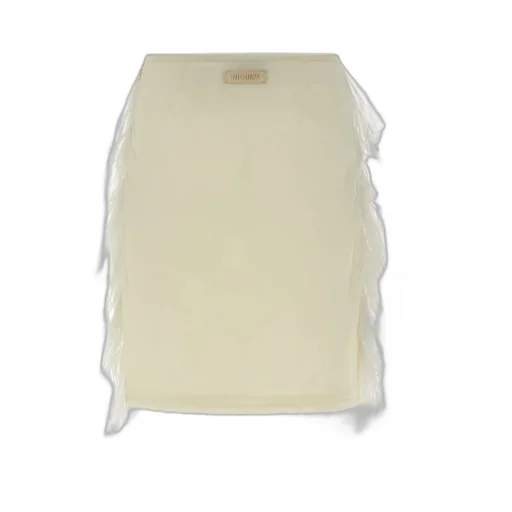Ostrich Feather Mini Skirt