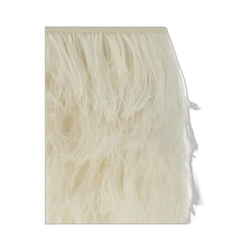 Ostrich Feather Mini Skirt