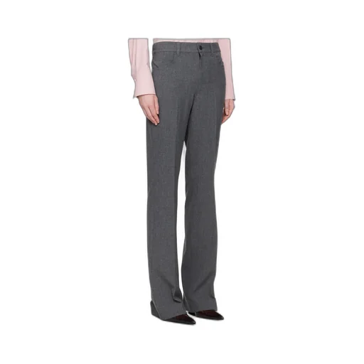 Button-Fastening Trousers