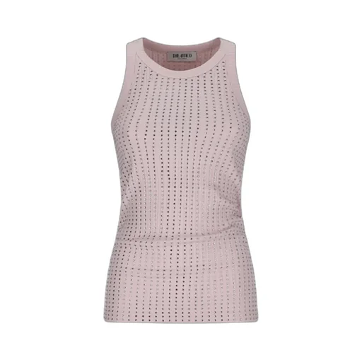Ribbed Embellished Tank Top