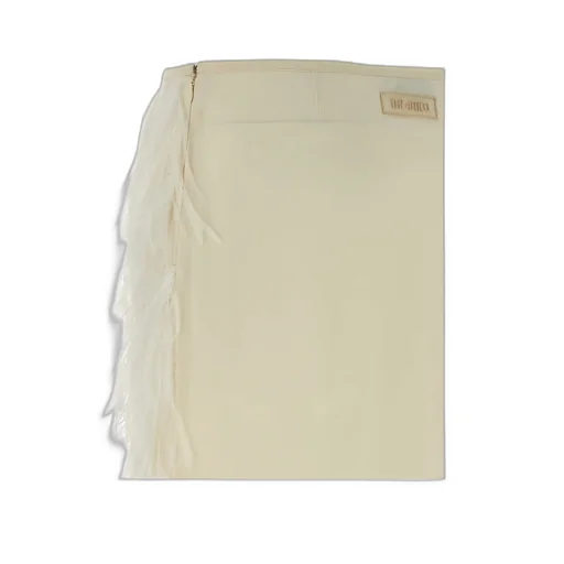 Ostrich Feather Mini Skirt