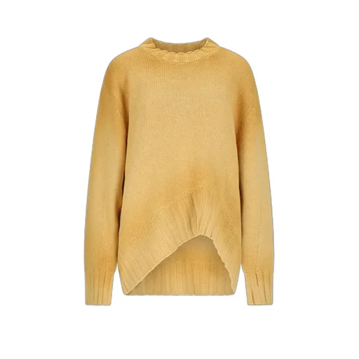 Logo Embroidered Asymmetric Jumper