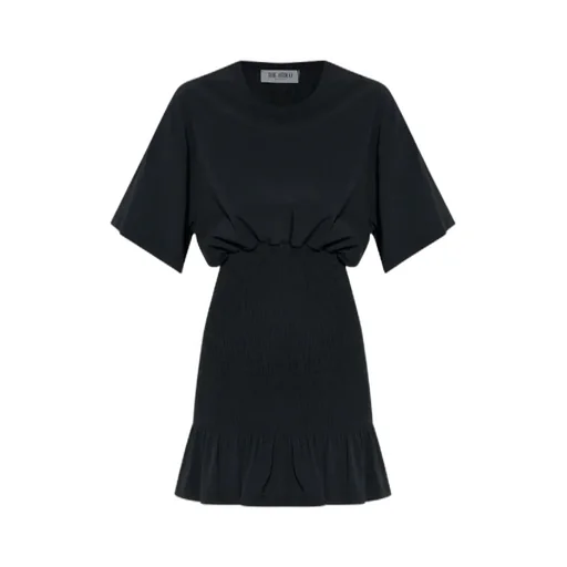 Smocked Ruffled Mini Dress